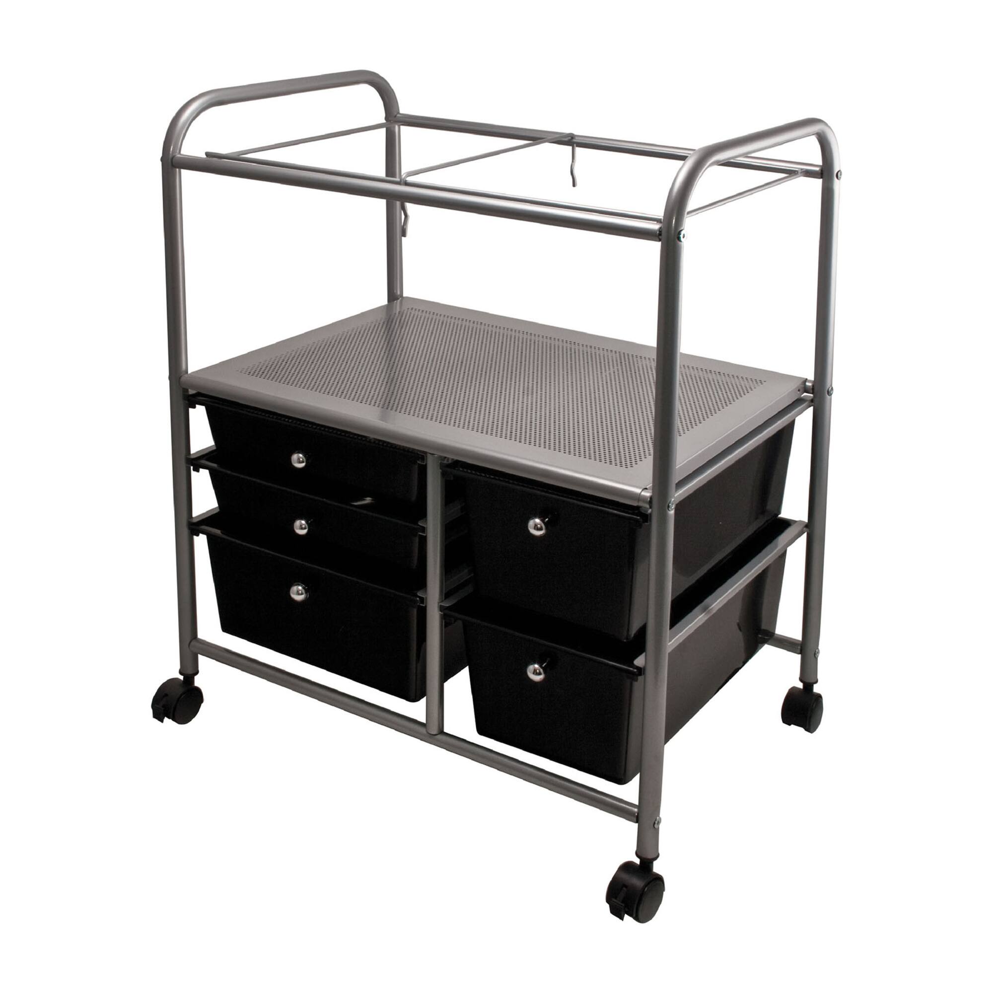 Advantus® 28.5" x 21.5" Black Mobile File Cart